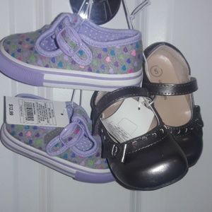 Baby girl shoe and sneaker set